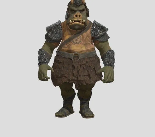 PBR Game 3D Models – Gamorrean Guard Salut