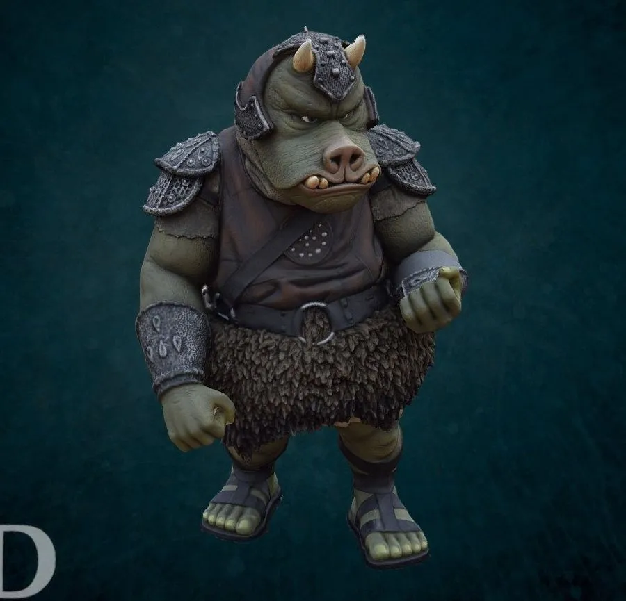 PBR Game 3D Models – Gamorreano