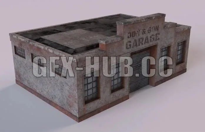 PBR Game 3D Models – Garage Old