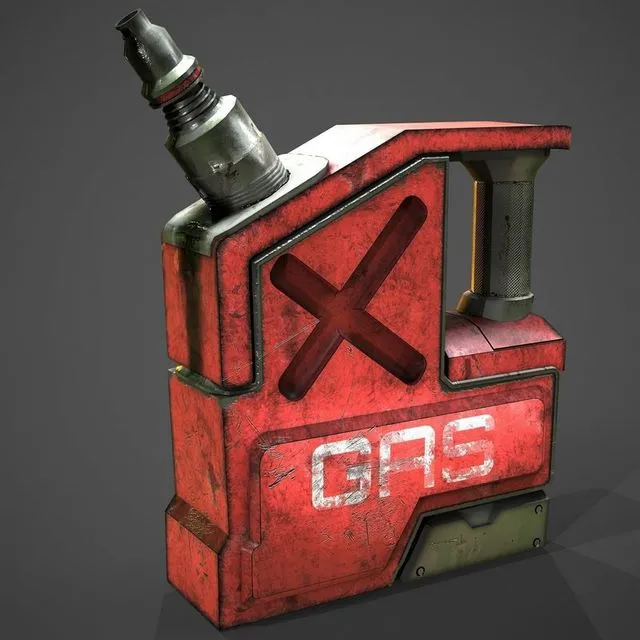 PBR Game 3D Models – Gas Can