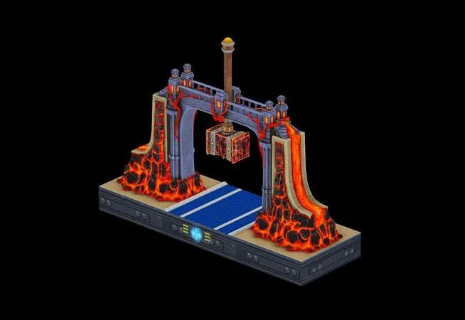 PBR Game 3D Models – Gate 3k Poly
