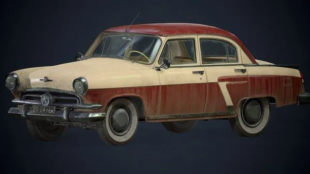 PBR Game 3D Models – GAZ-21 Volga
