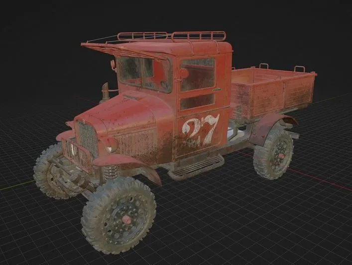 PBR Game 3D Models – GAZ CT-1