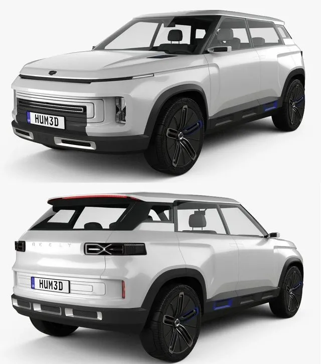 PBR Game 3D Models – Geely Icon 2020