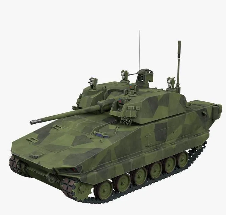 PBR Game 3D Models – General Dynamics Griffin3 50mm Gun