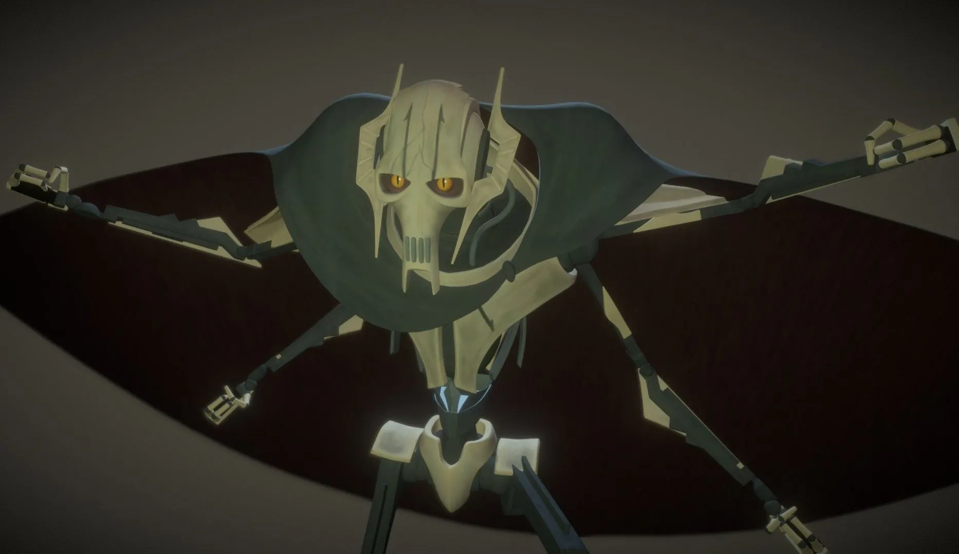 PBR Game 3D Models – General Grievous Bad Batch Wip