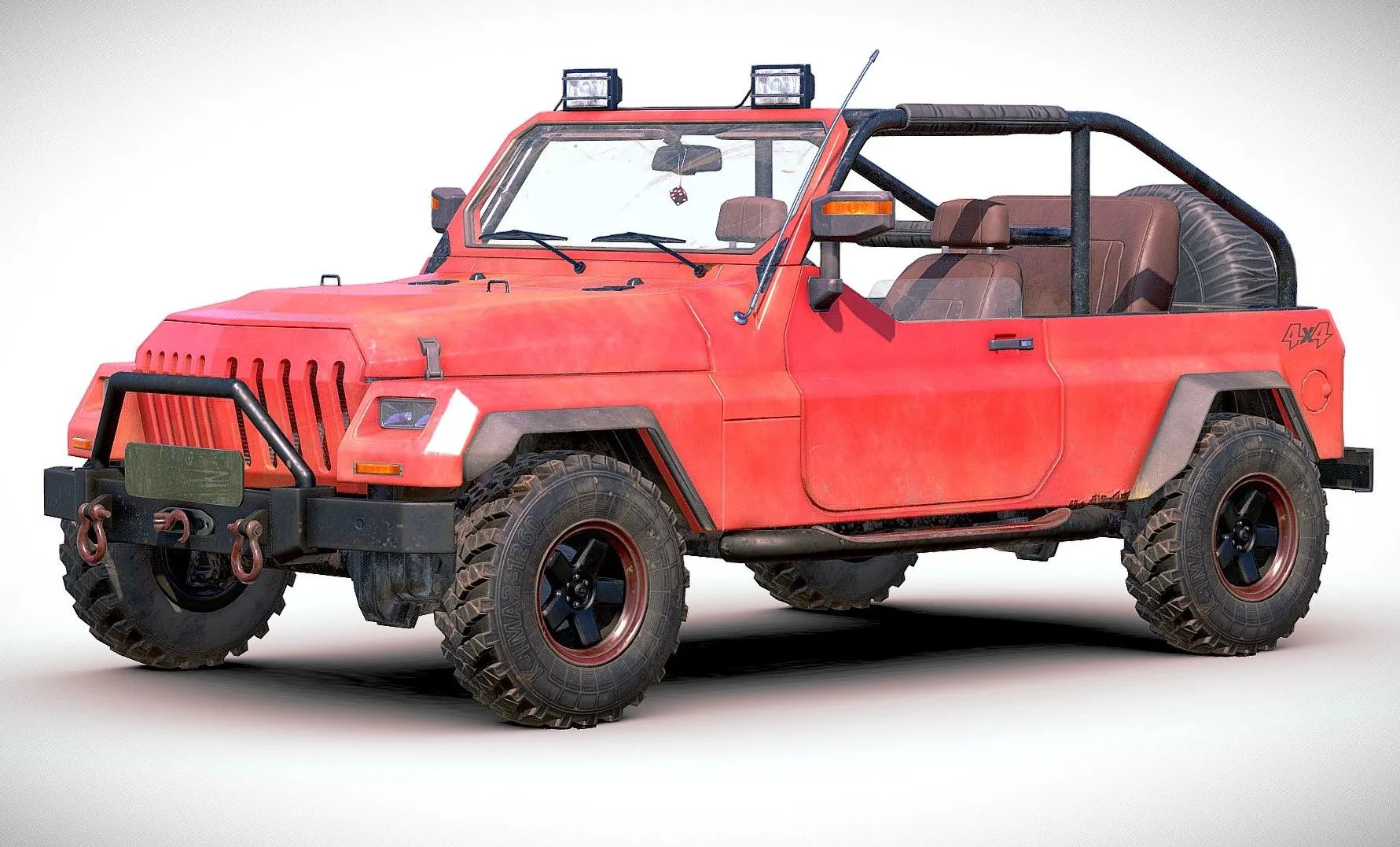 PBR Game 3D Models – Generic 4X4 Suv