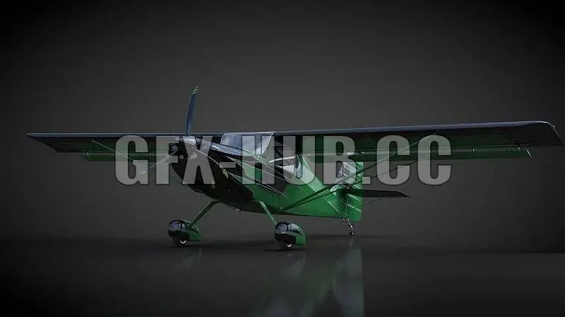 PBR Game 3D Models – GFX-HUB.CC! Airplane Kit Fox Speedster Airshow