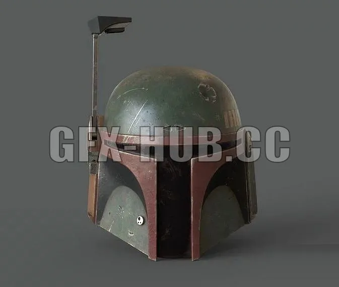 PBR Game 3D Models – G&F&X-H#U#B.cc-BOBA FETT Helmet
