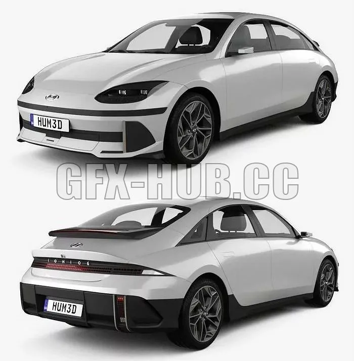 PBR Game 3D Models – = gfx-hub.cc =Hyundai Ioniq 6 2023