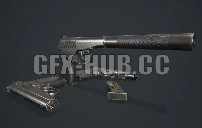 PBR Game 3D Models – +gfx–hub–co_Pistol Makarov