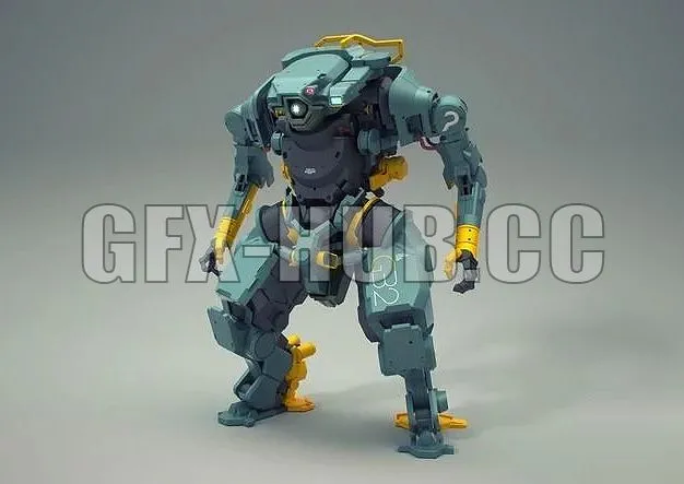 PBR Game 3D Models – gfx=hub=cc2Heavy Lifter Mech