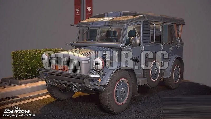 PBR Game 3D Models – $gfx$hub$co Emergency Vehicle N 11