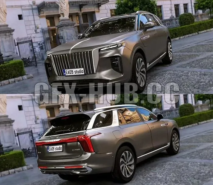 PBR Game 3D Models – $gfx$hub$co Hongqi EHS9 2020