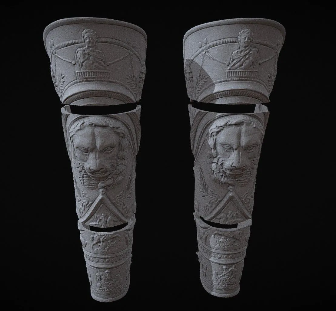 PBR Game 3D Models – Gladiator Legs Armor Traciohoplomaco V2