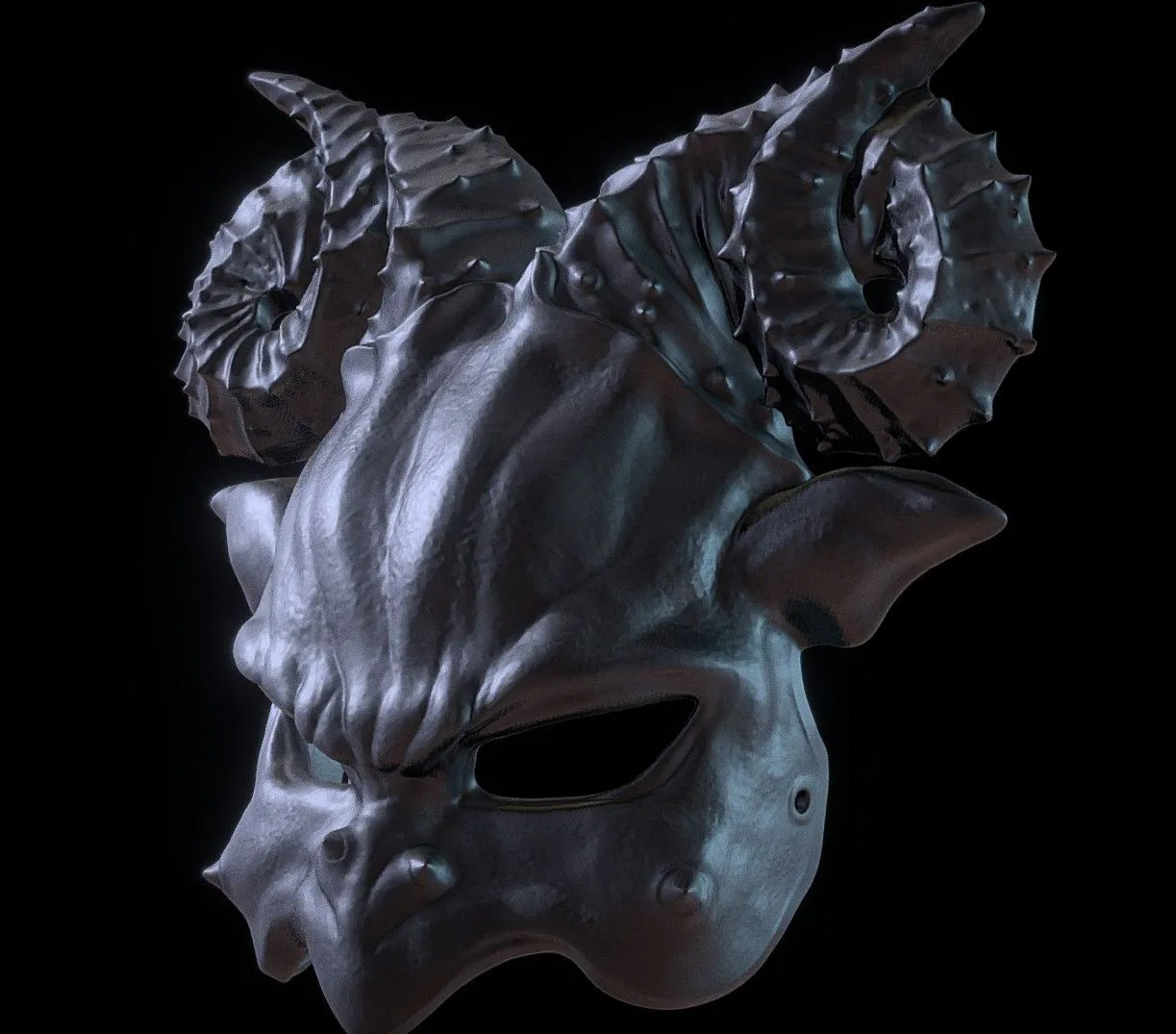 PBR Game 3D Models – Goat Mask