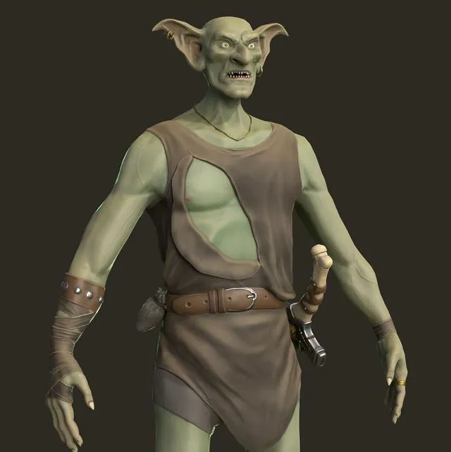 PBR Game 3D Models – Goblin Outlaw