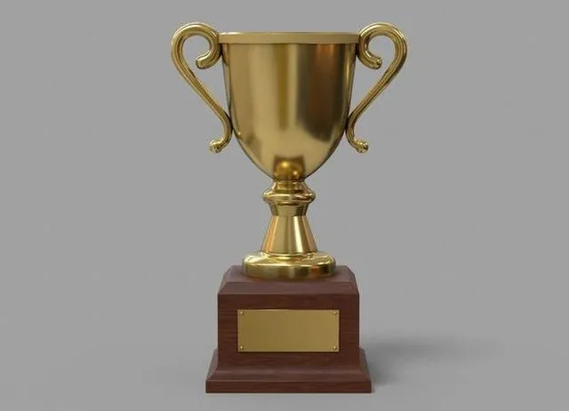 PBR Game 3D Models – Gold Trophy