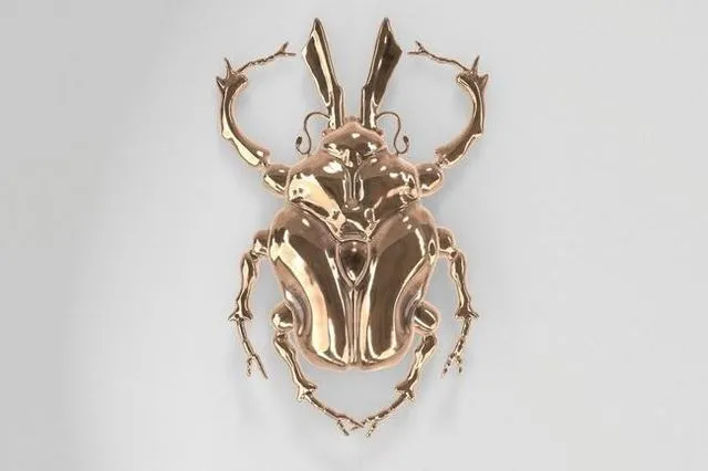 PBR Game 3D Models – Golden Scarab Beetle