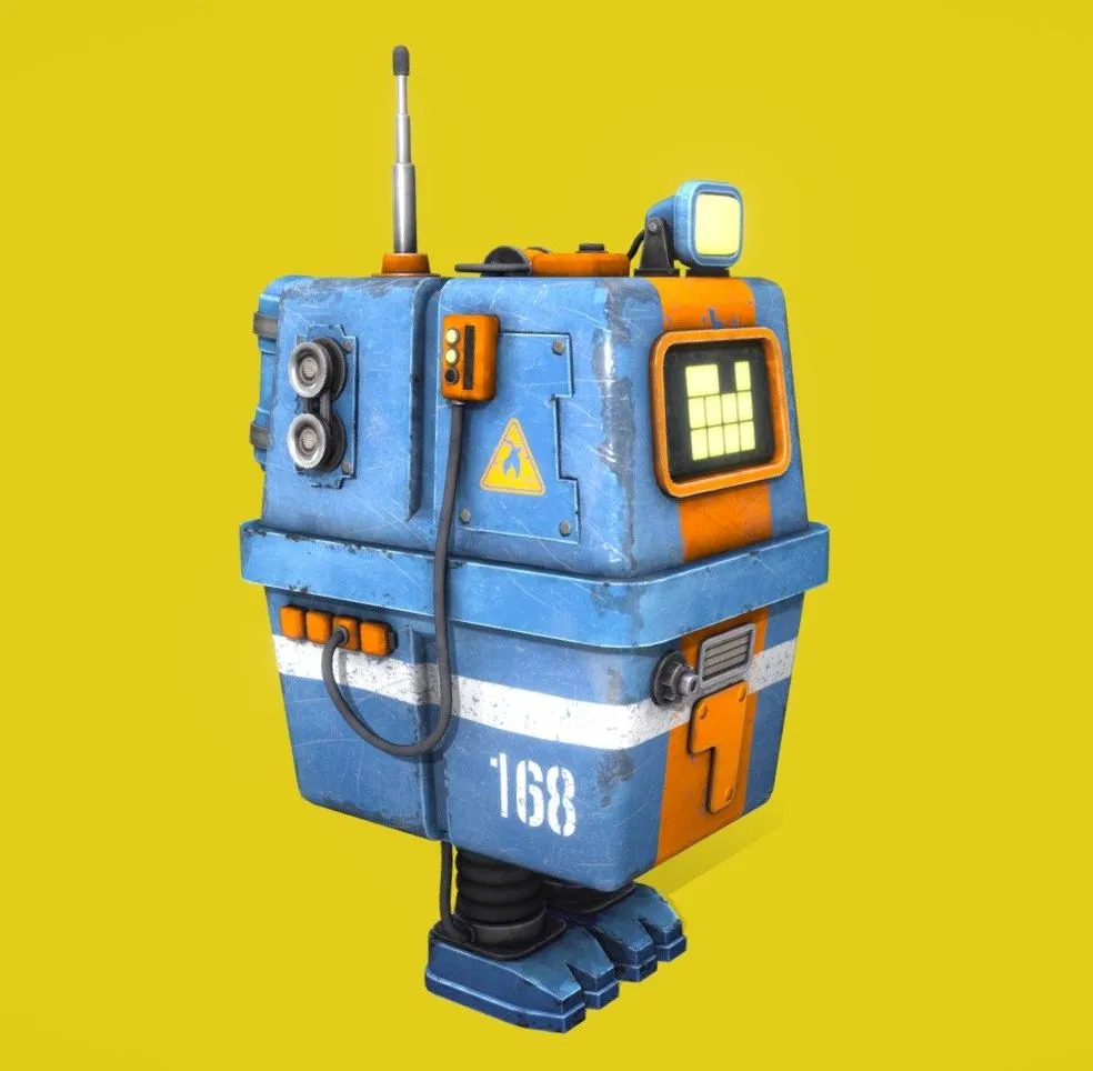 PBR Game 3D Models – Gonk Droid