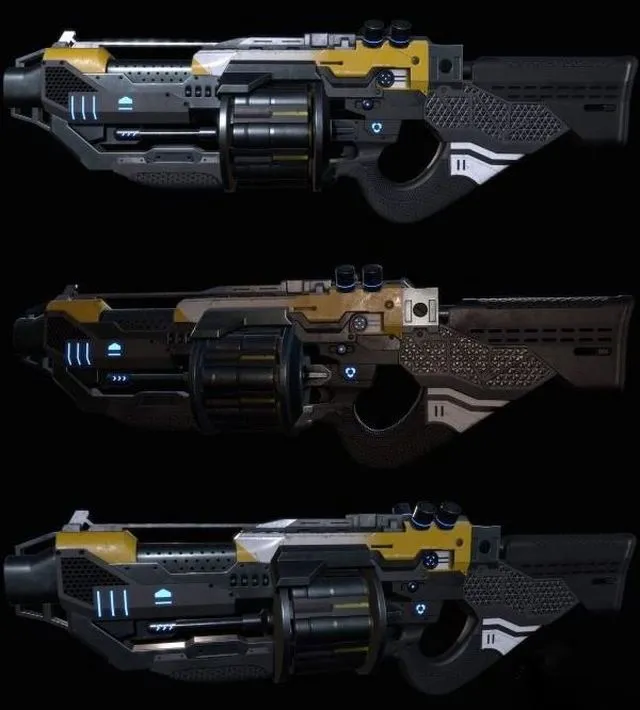 PBR Game 3D Models – Grenade launcher