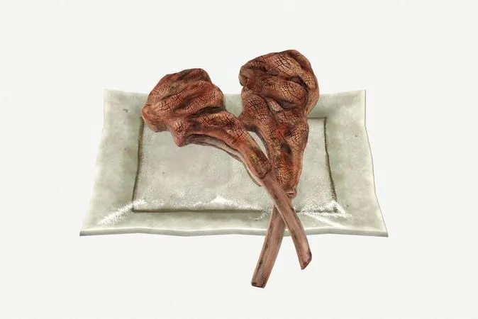 PBR Game 3D Models – Grilled lamb chops