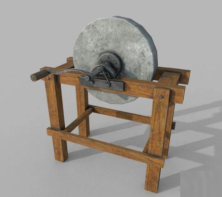 PBR Game 3D Models – Grindstone 2 grinding wheel