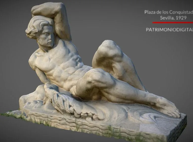 PBR Game 3D Models – Guadalquivir Plaza De Los Conquistadores 1929