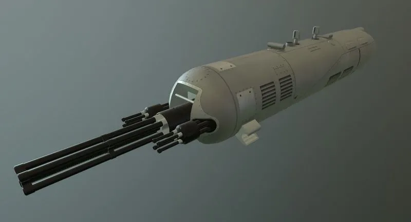 PBR Game 3D Models - Gun Pod GUV-8700