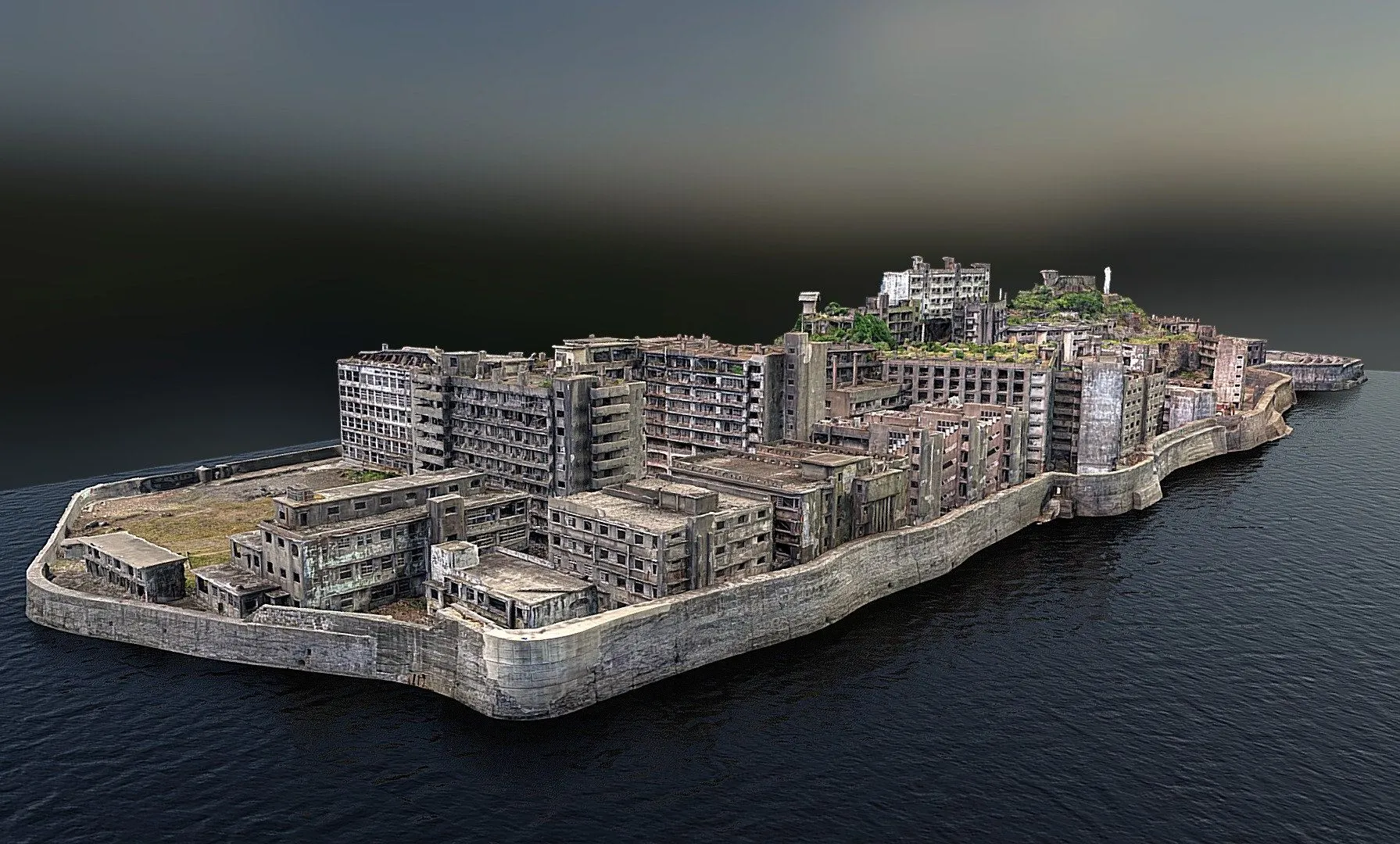 PBR Game 3D Models – Gunkanjima