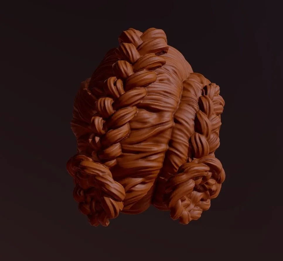 PBR Game 3D Models – Hair 30