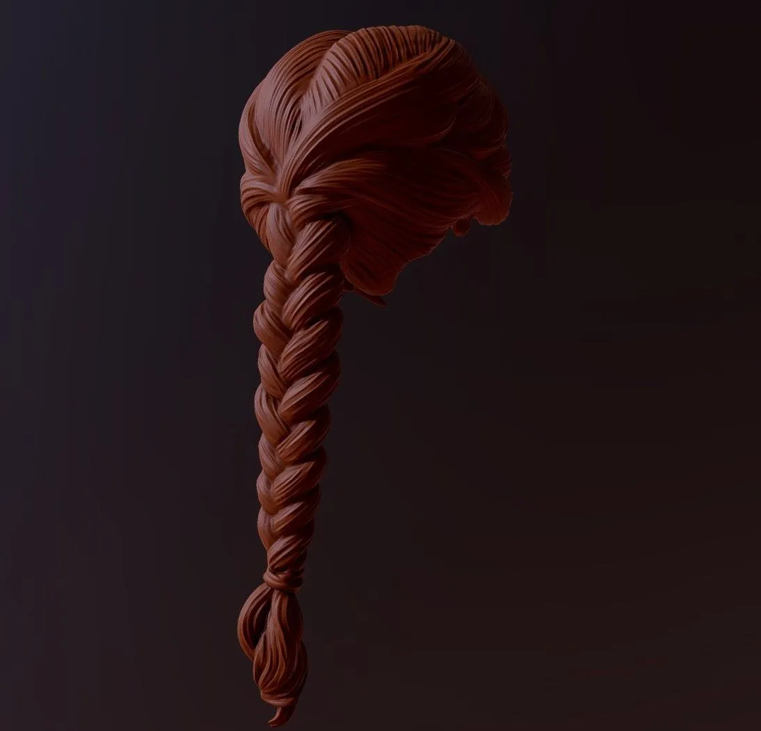 PBR Game 3D Models – Hair 31