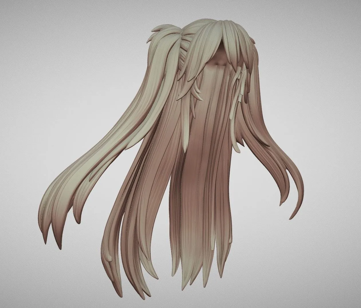 PBR Game 3D Models – Hair 37