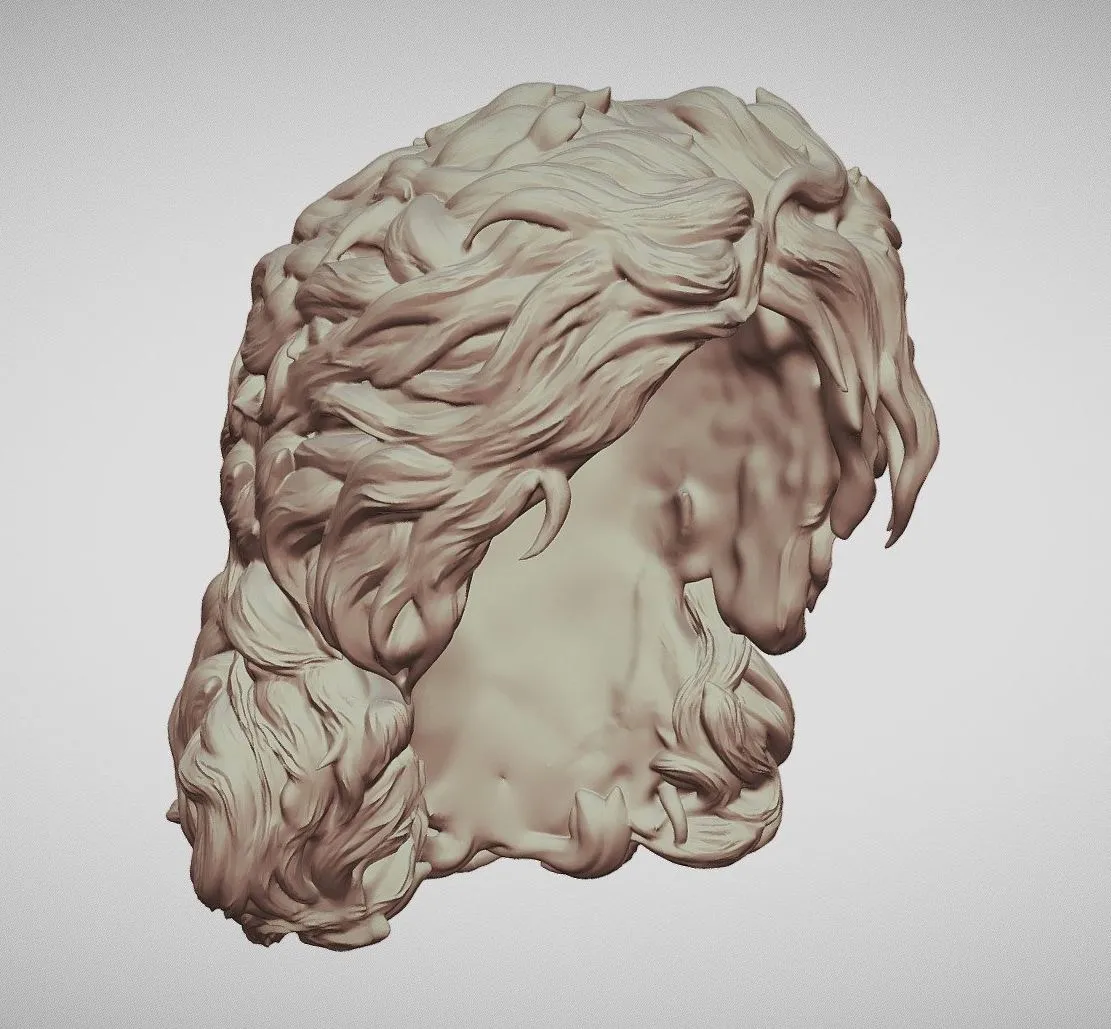 PBR Game 3D Models – Hair 66