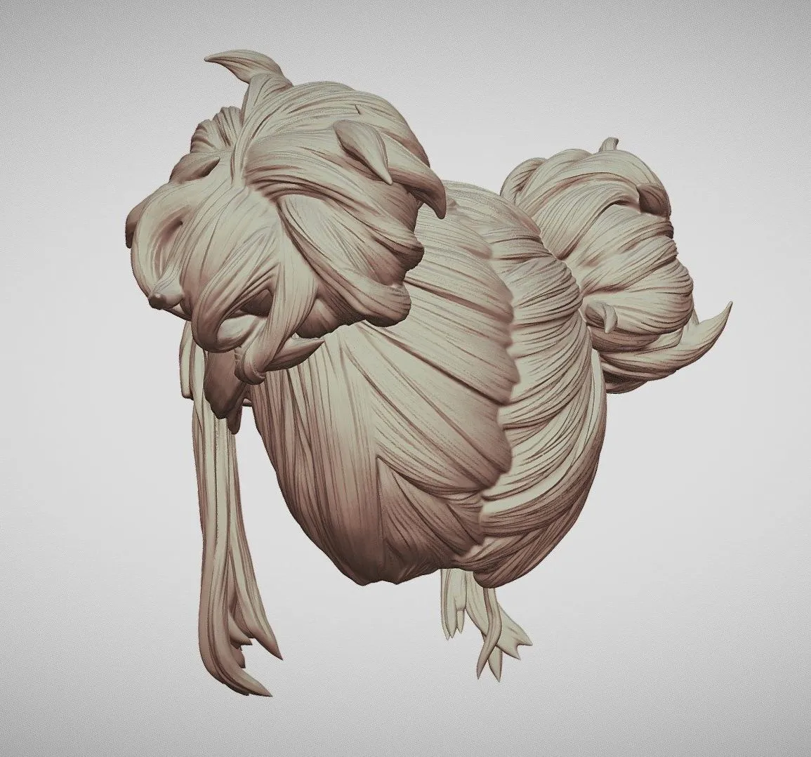 PBR Game 3D Models – Hair 69