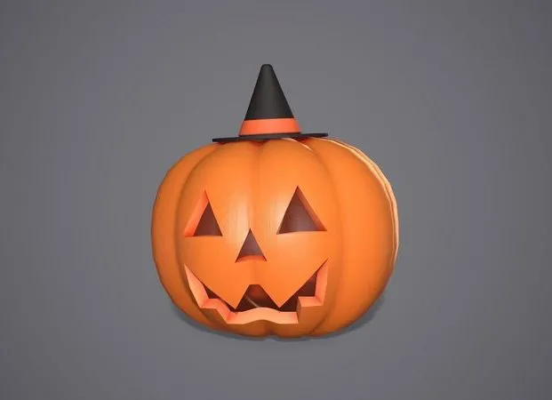 PBR Game 3D Models – Halloween Pumpkin 2