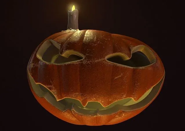 PBR Game 3D Models – Halloween Pumpkin low-poly