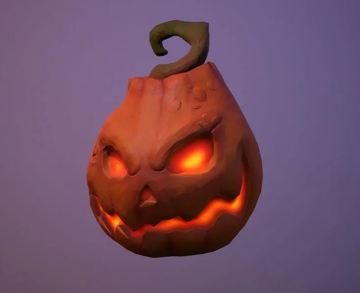PBR Game 3D Models – Halloween pumpkin