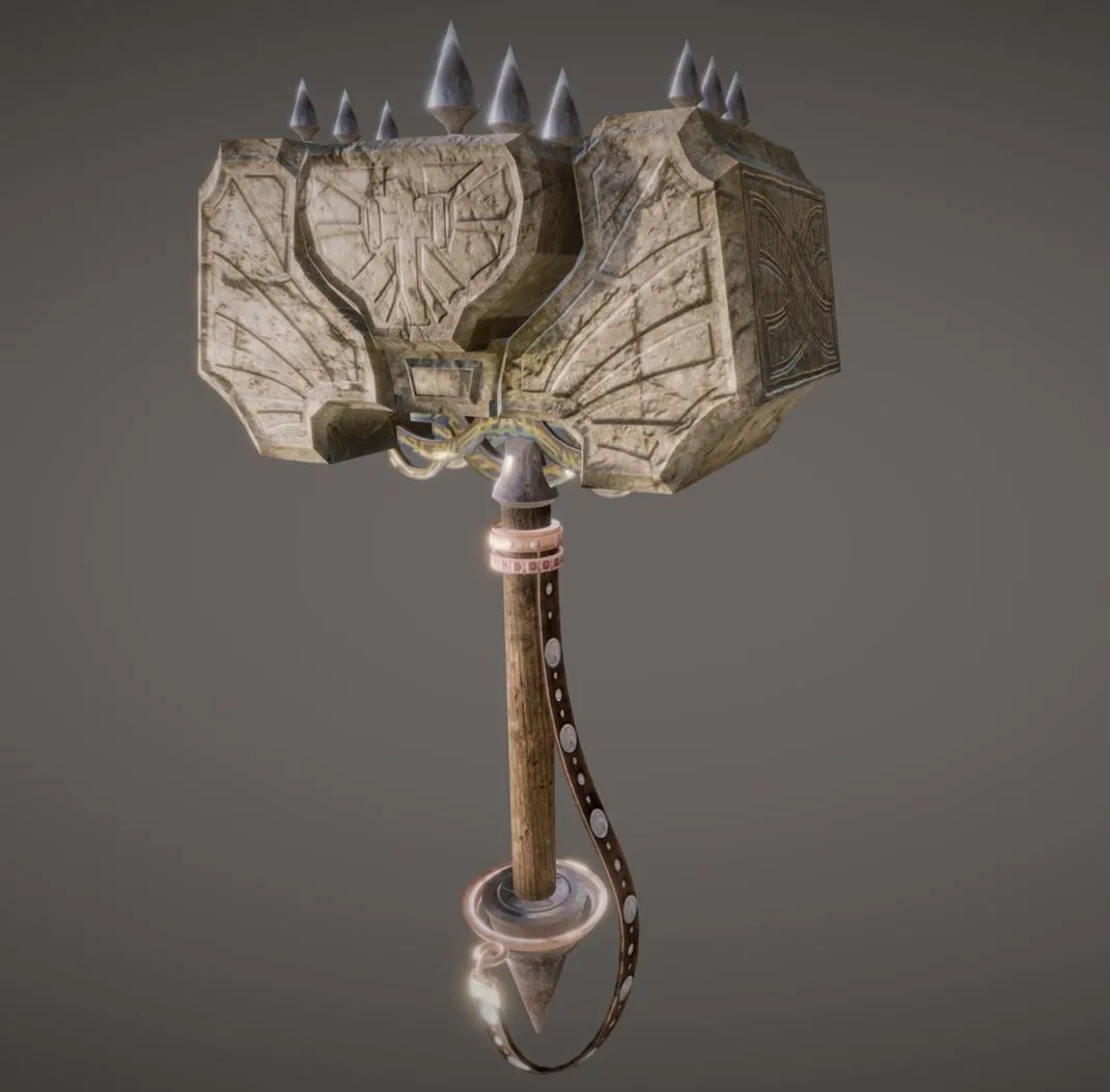 PBR Game 3D Models – Hammer