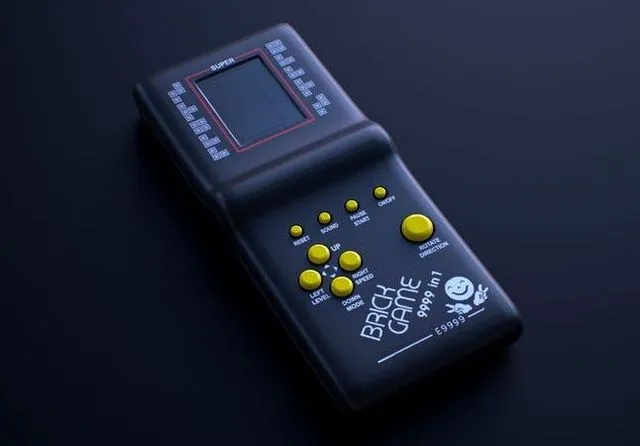 PBR Game 3D Models – Handheld Tetris Brick