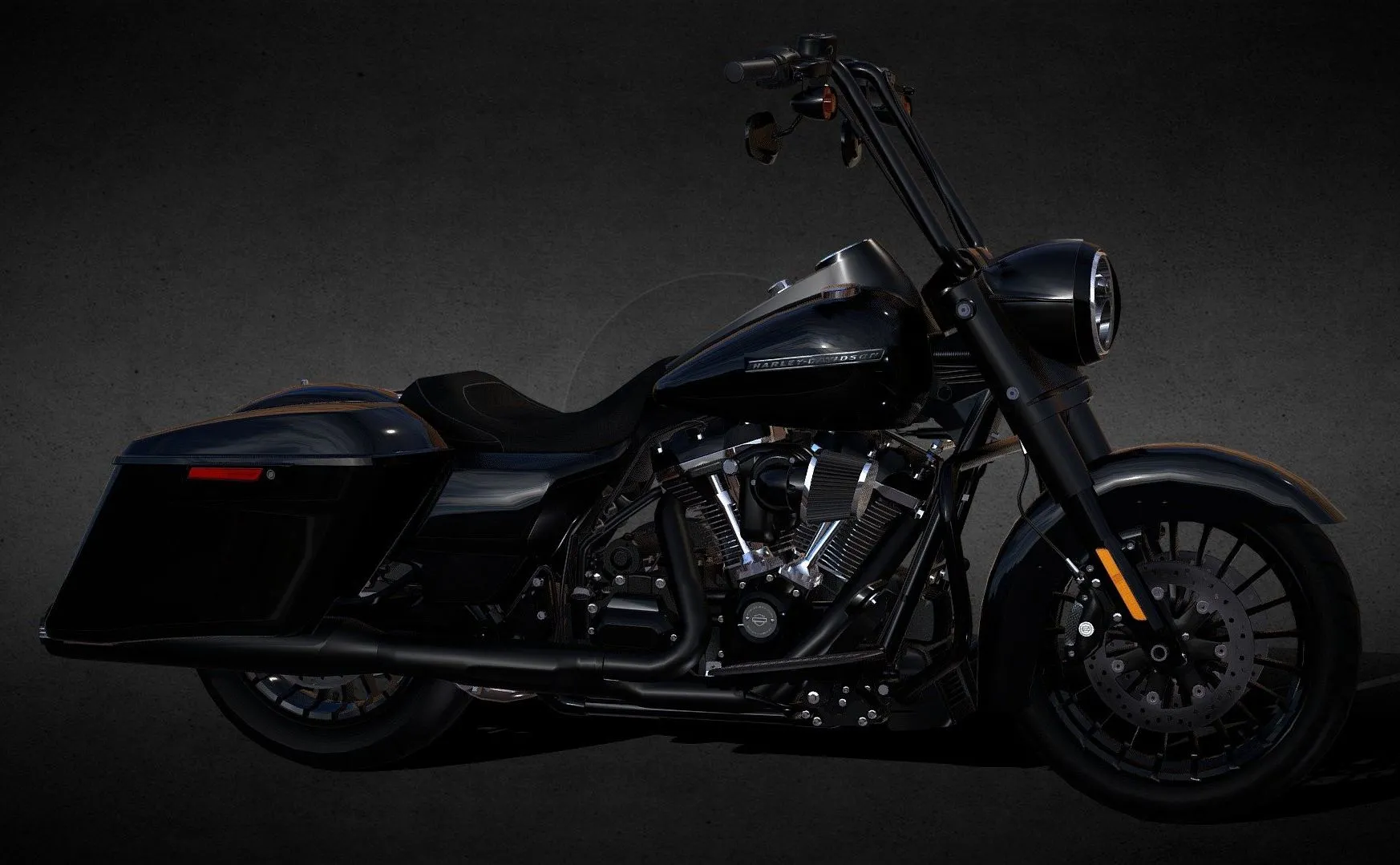 PBR Game 3D Models – Harley Davidson Flhrxs Road King Special