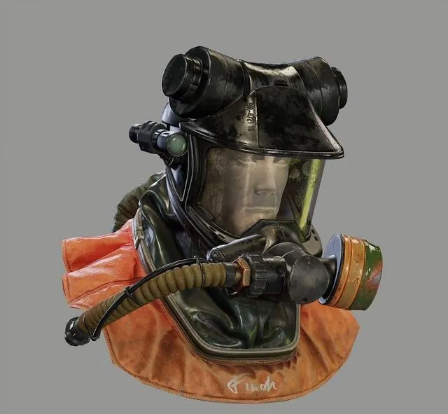 PBR Game 3D Models – Hazmat suit piece