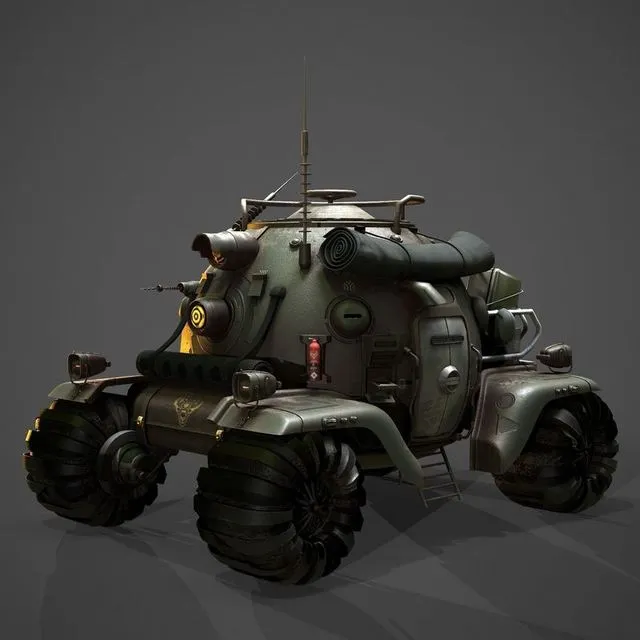 PBR Game 3D Models – Heavy armored vehicle