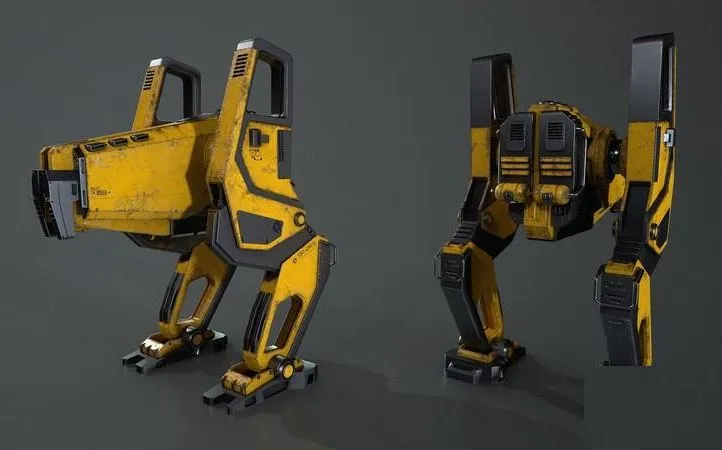 PBR Game 3D Models – Heavy Duty Mech