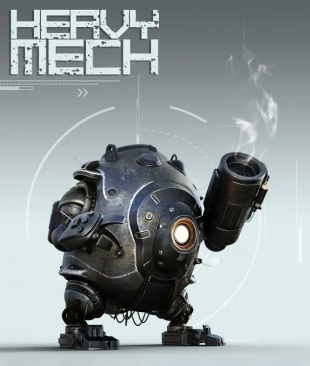 PBR Game 3D Models – Heavy Mech