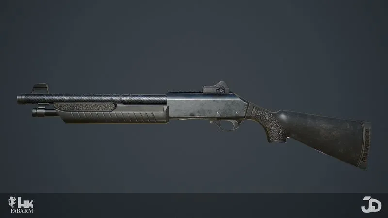 PBR Game 3D Models – Heckler and Koch FABARM FP6