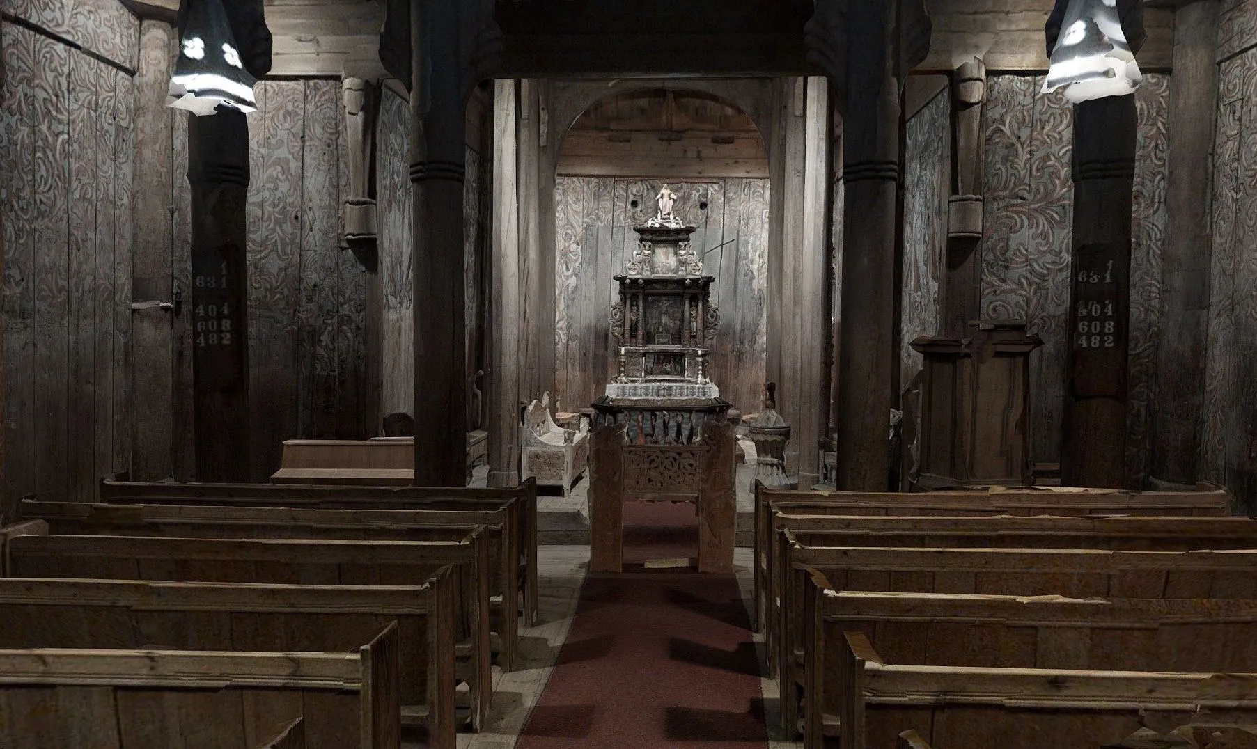 PBR Game 3D Models – Heddal Stavkirke Interir