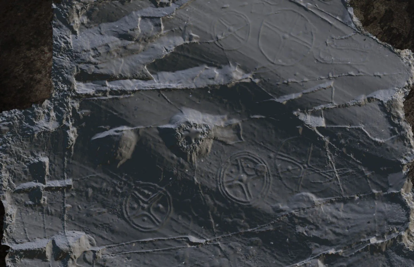 PBR Game 3D Models – Helleristning Pa Fossum