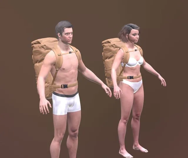 PBR Game 3D Models – Hiking Backpack 75