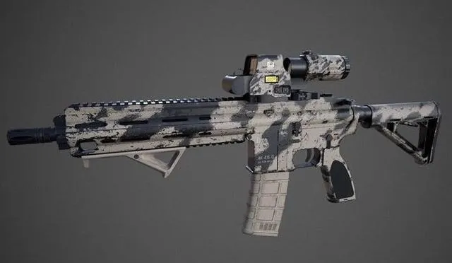 PBR Game 3D Models – HK416 Assault rifle